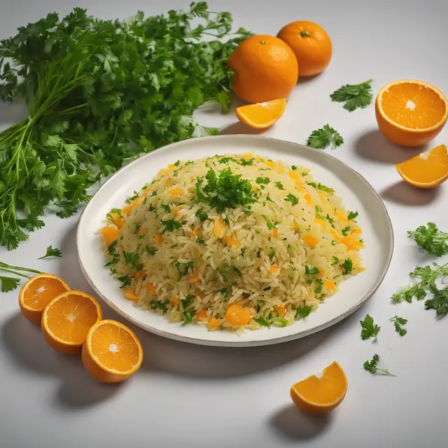 Foto de Orange and Parsley Rice