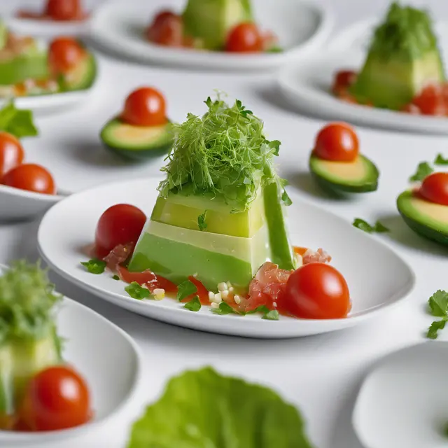 Foto de Avocado Salad with Tomato Aspic