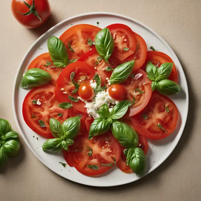 Foto de Tomato and Basil Salad