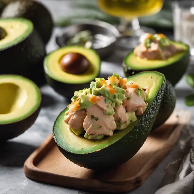 Foto de Stuffed Avocados with Chicken Cocktail