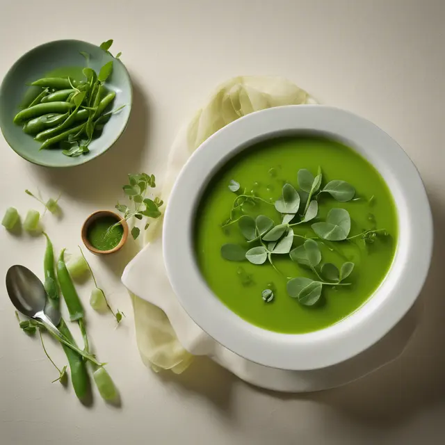 Foto de Snap Pea Soup with Purslane