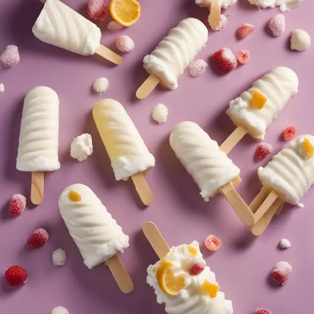 Foto de Fluffy Whipped Cream Popsicles