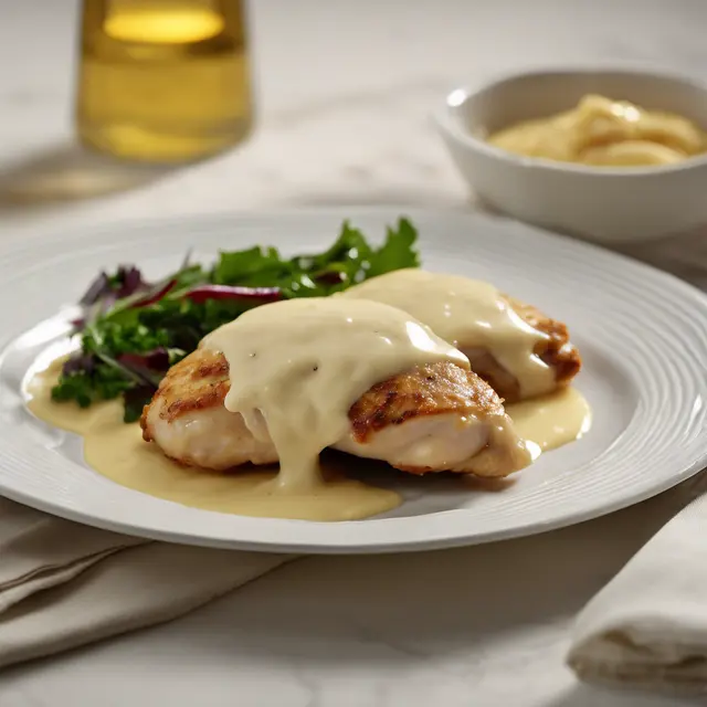 Foto de Chicken Breast Cutlets with Mornay Sauce