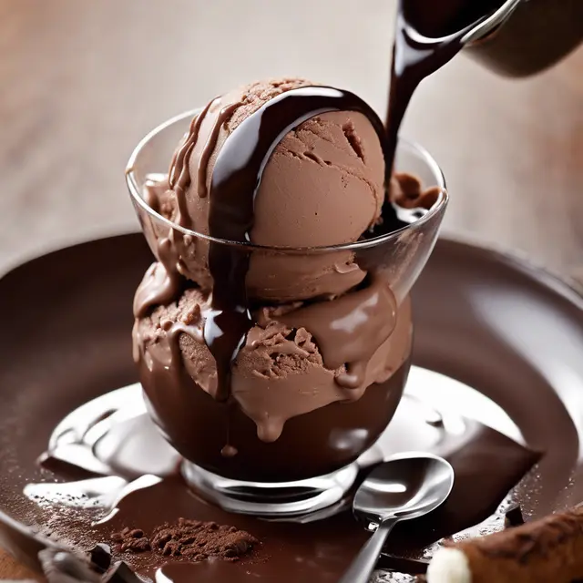 Foto de Warm Chocolate Sauce Ice Cream