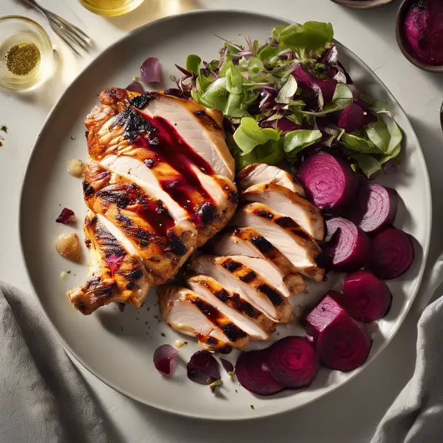 Foto de Grilled Chicken with Beet Salad