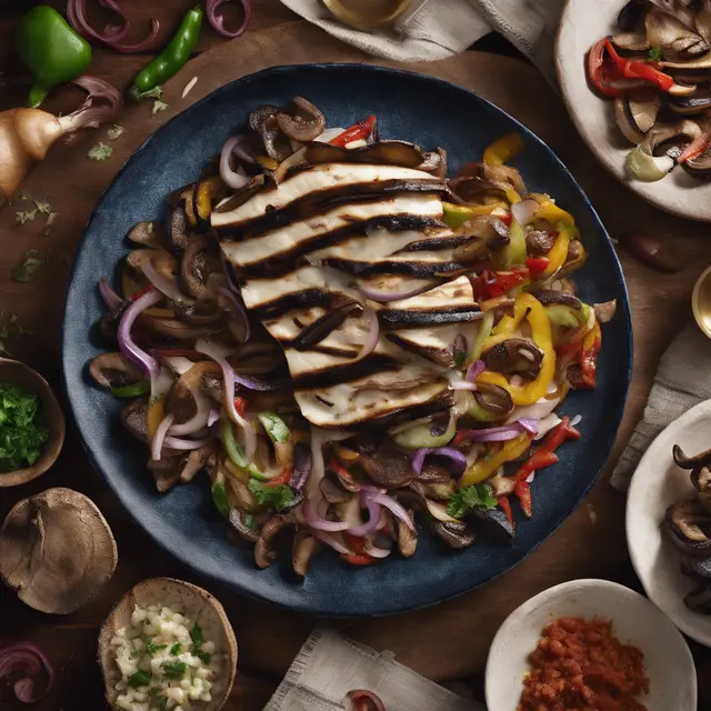 Foto de Grilled Fajita with Portobello Mushroom and Onion