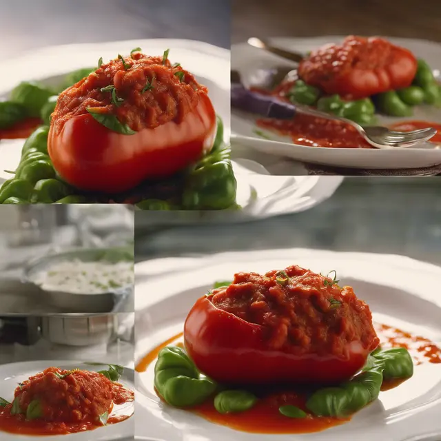 Foto de Stuffed Pimiento with Tomato Sauce