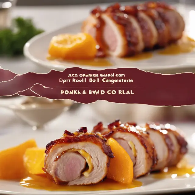 Foto de Pork Loin Roll with Bacon and Orange Glaze