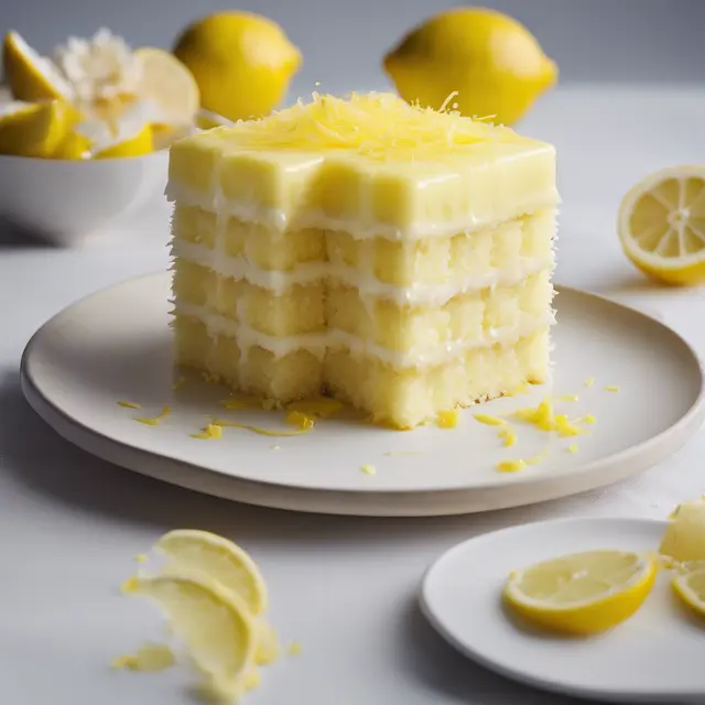 Foto de Lemon and Coconut Square Cake