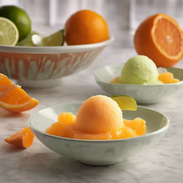 Foto de Tangerine and Lime Sorbet