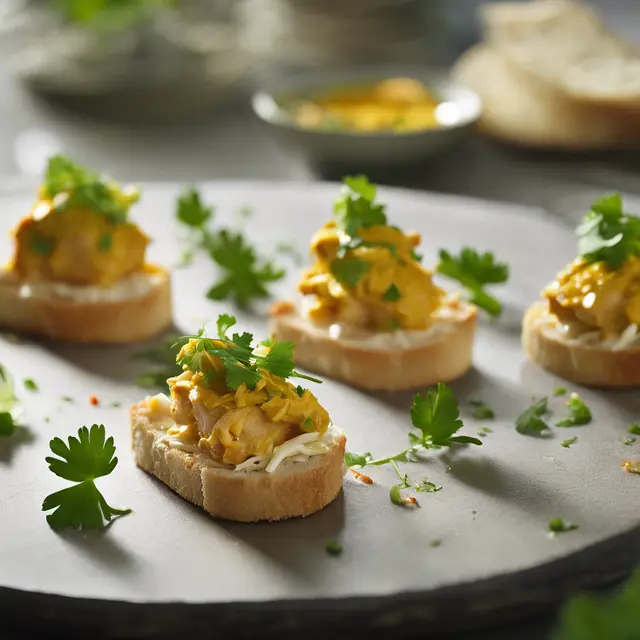 Foto de Chicken and Curry Canapés (Caril)