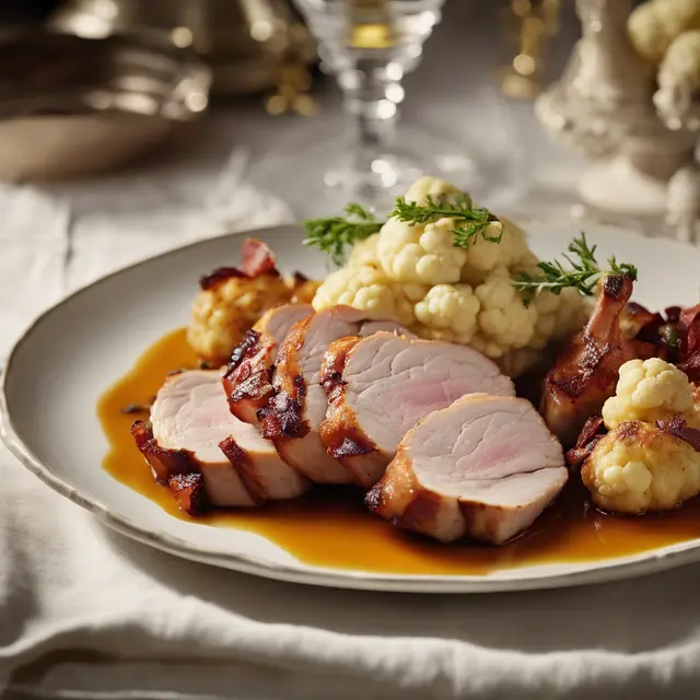 Foto de Pork Loin Roasted with Cauliflower