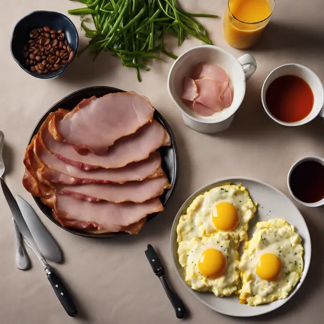 Foto de Ham with Egg and Coffee