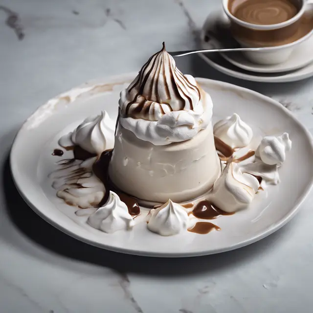 Foto de Coffee and Meringue Whipped Cream Dessert