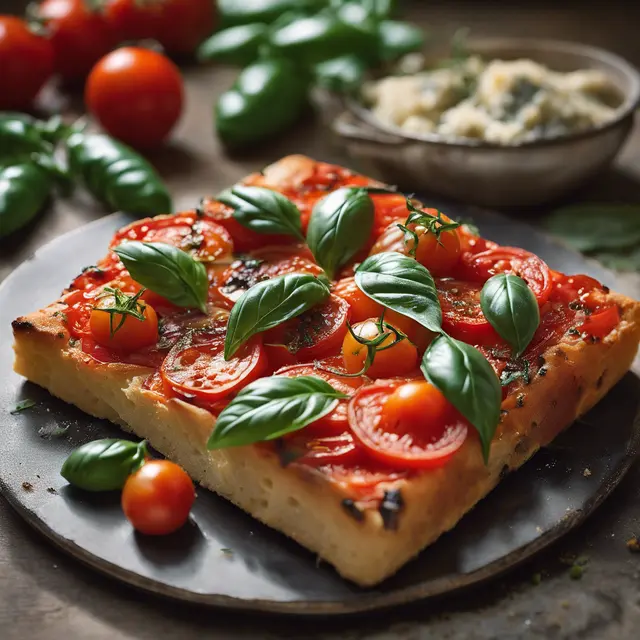 Foto de Tomato and Basil Focaccia