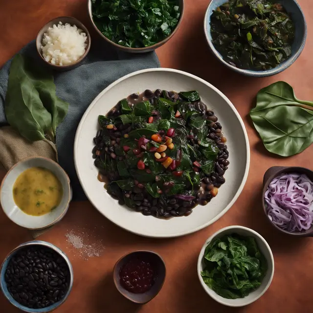 Foto de Black Bean with Collard Greens