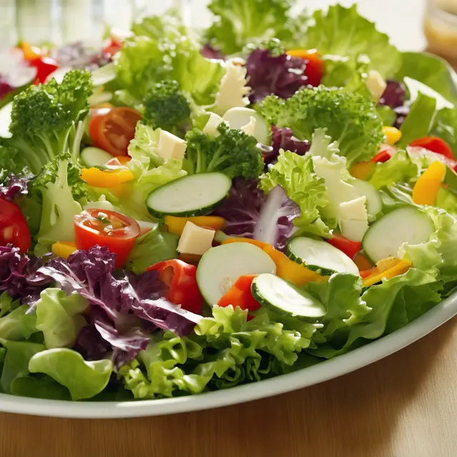 Foto de Lettuce and Vegetable Salad with Cheese