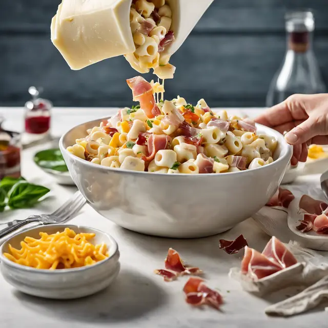 Foto de Macaroni Salad with Cheese and Prosciutto