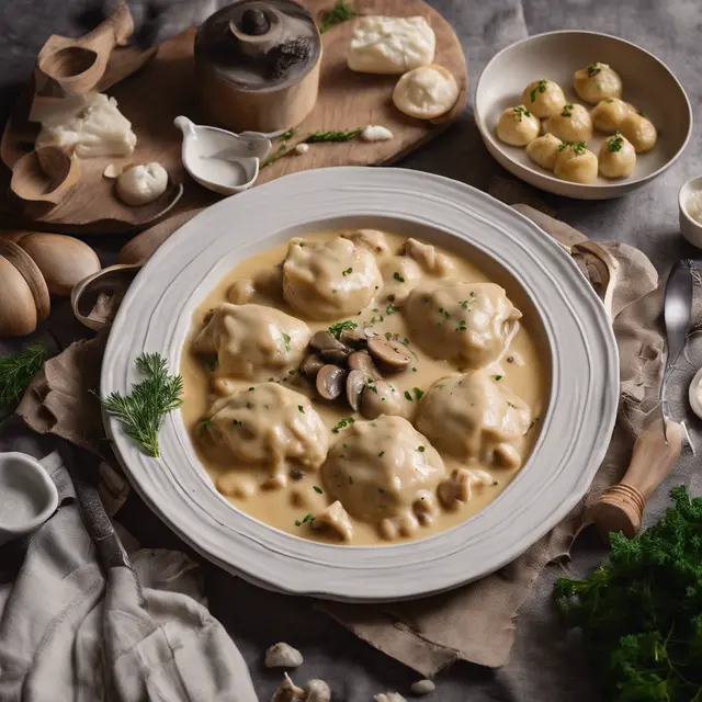 Foto de Chicken in Creamy Sauce with Dumplings