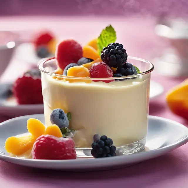 Foto de Creamy Pudding with Fruits