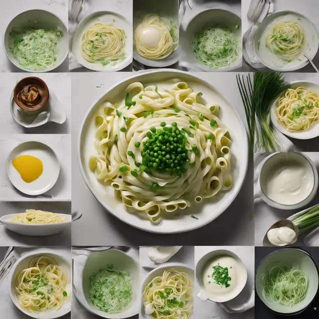 Foto de Quick Pasta with Green Onion and Chive Cream