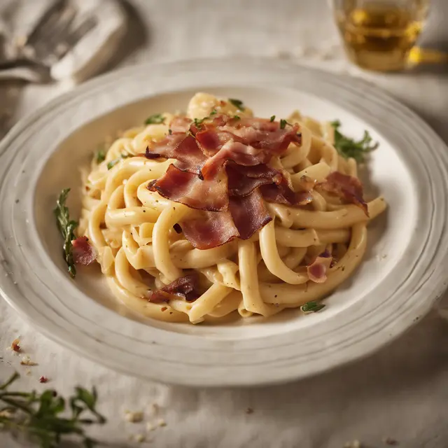 Foto de Creamy Requeijão and Bacon Pasta