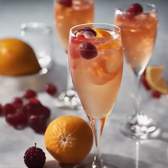 Foto de Champagne Fruit Cocktail