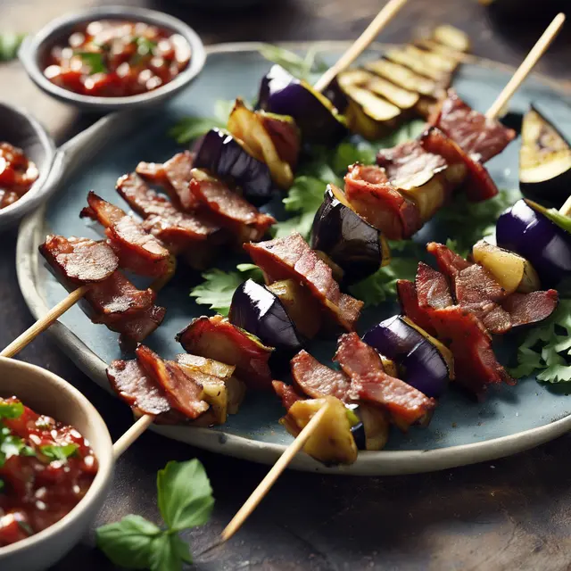 Foto de Skewers with Meat and Eggplant