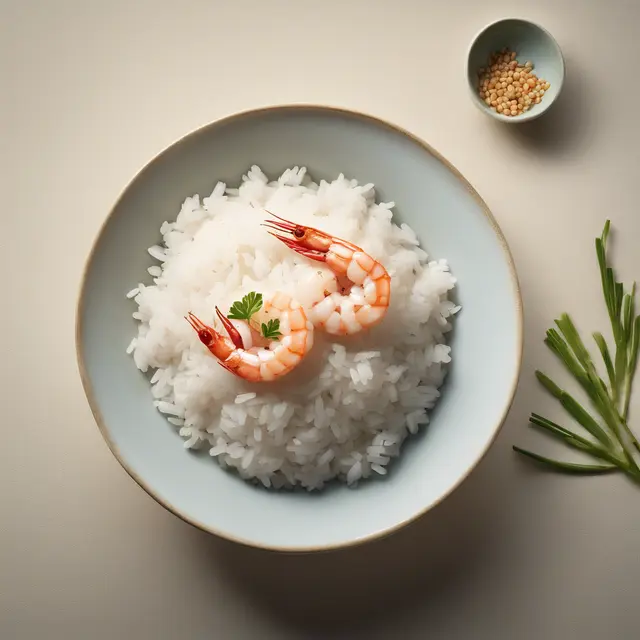 Foto de White Rice with Shrimp