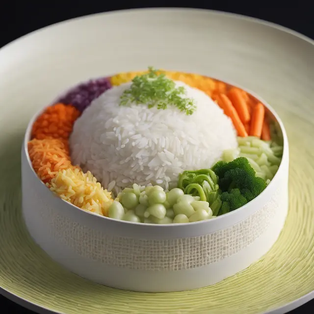 Foto de Rice Moulded with Vegetables