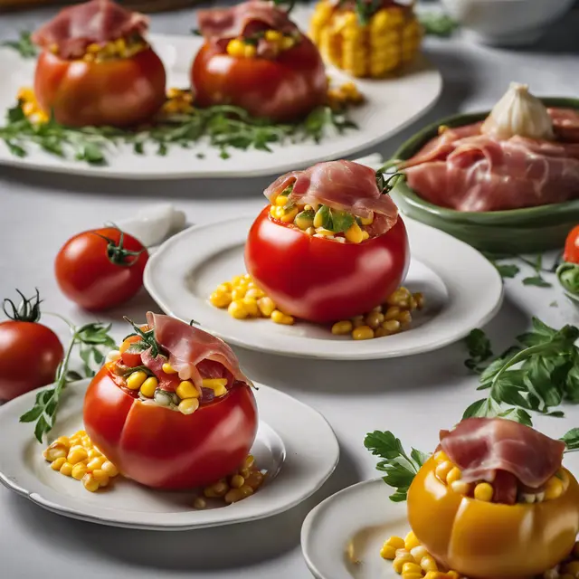 Foto de Stuffed Tomatoes with Corn and Prosciutto