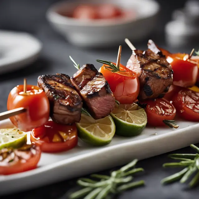 Foto de Tender Mignon Skewers with Tomato