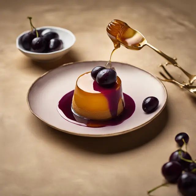 Foto de Mousse of Honey with Damson Syrup