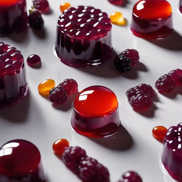 Foto de Uva and Red Wine Jelly Gelatin Dessert