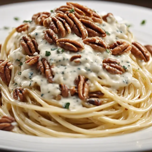 Foto de Spaghetti with Raw Gorgonzola Sauce