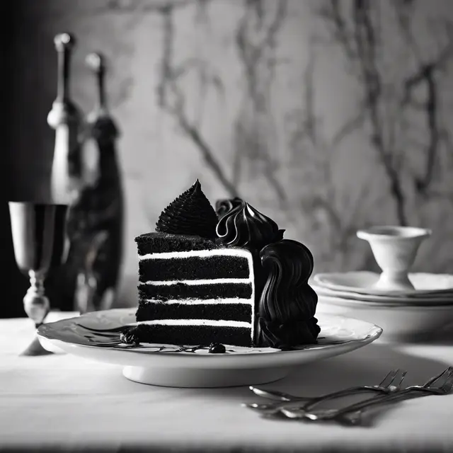 Foto de Black and White Velvet Cake