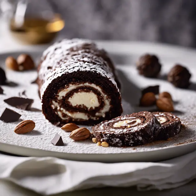 Foto de Chocolate Roulade with Nuts