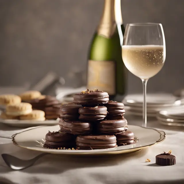 Foto de Chocolate Crème with Champagne Biscuits