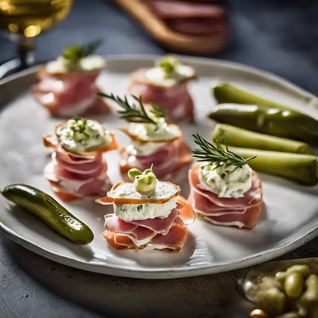 Foto de Smoked Ham and Pickle Rollups