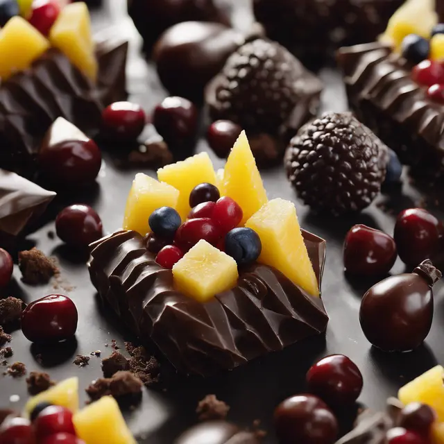 Foto de Crystalized Fruits with Chocolate