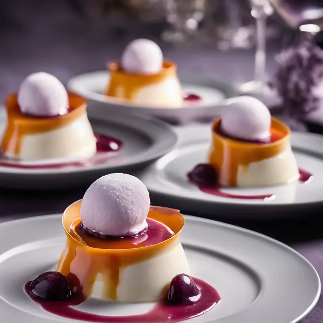 Foto de Ricotta Mousse with Plum Sauce