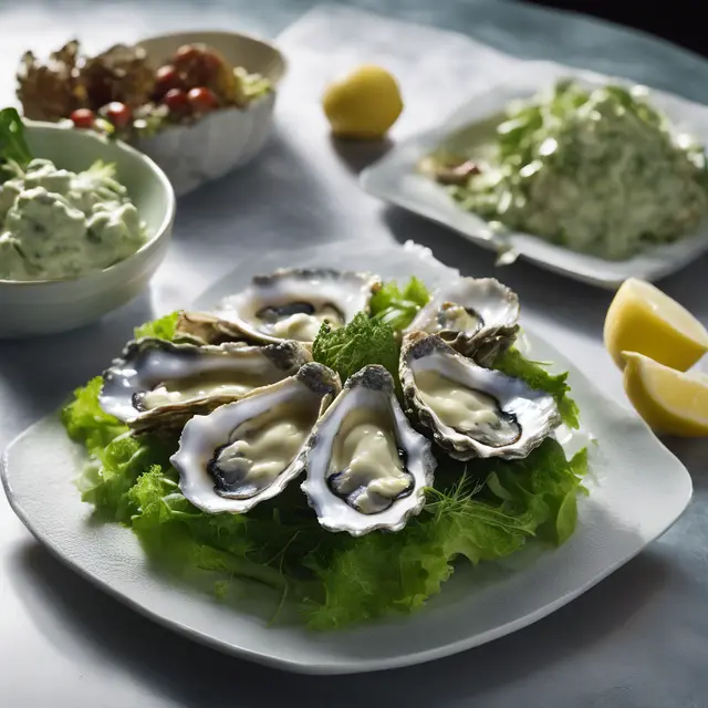 Foto de Oyster Salad with Green Mayonnaise