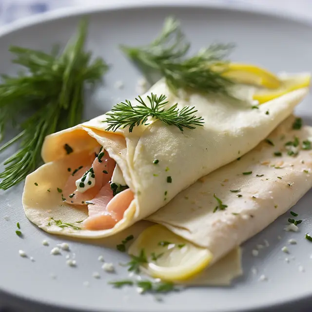 Foto de Ricotta and Smoked Trout Crepe