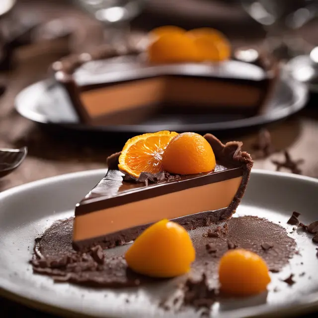 Foto de Tahitian Cream of Chocolate and Candied Orange Tart