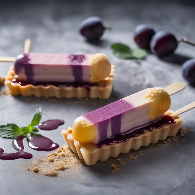 Foto de Cream Popsicle Tart with Damson Cream