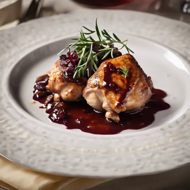 Foto de Chicken Thighs with Wine Sauce