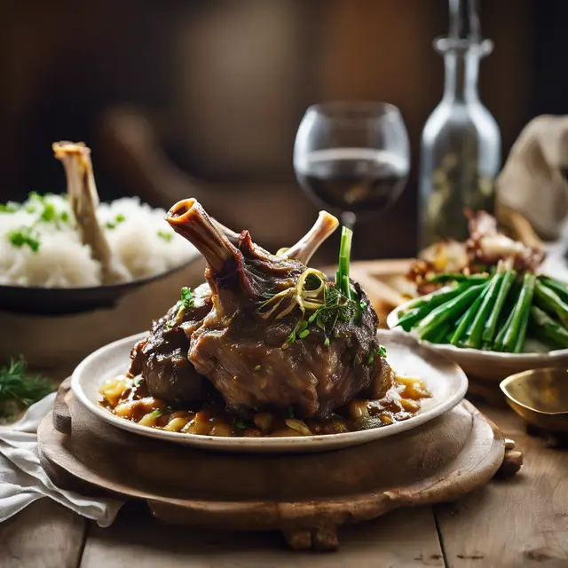 Foto de Lamb Shanks with Fresh Scallions