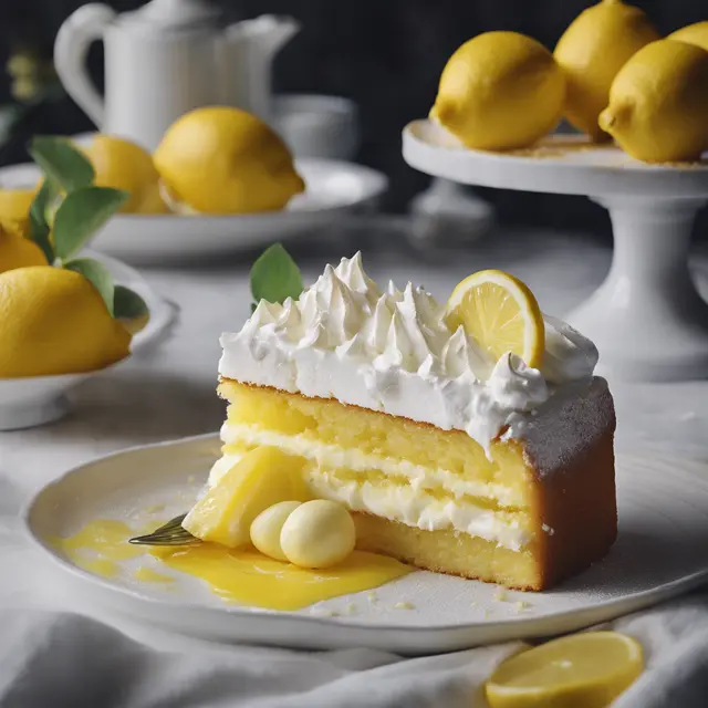 Foto de Lemon Cake with Whipped Cream