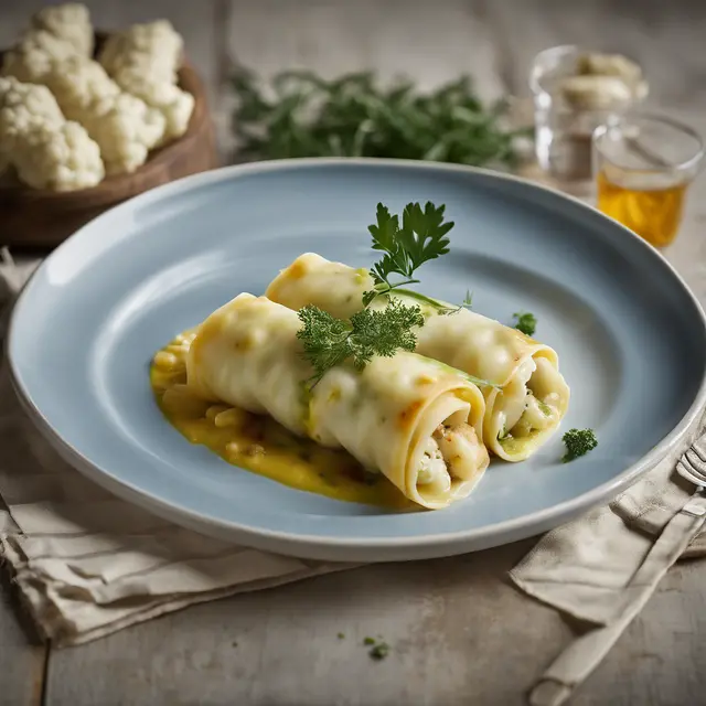 Foto de Cauliflower Cannelloni with Cod