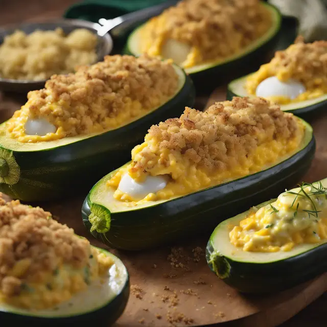 Foto de Stuffed Zucchini with Cheese and Egg